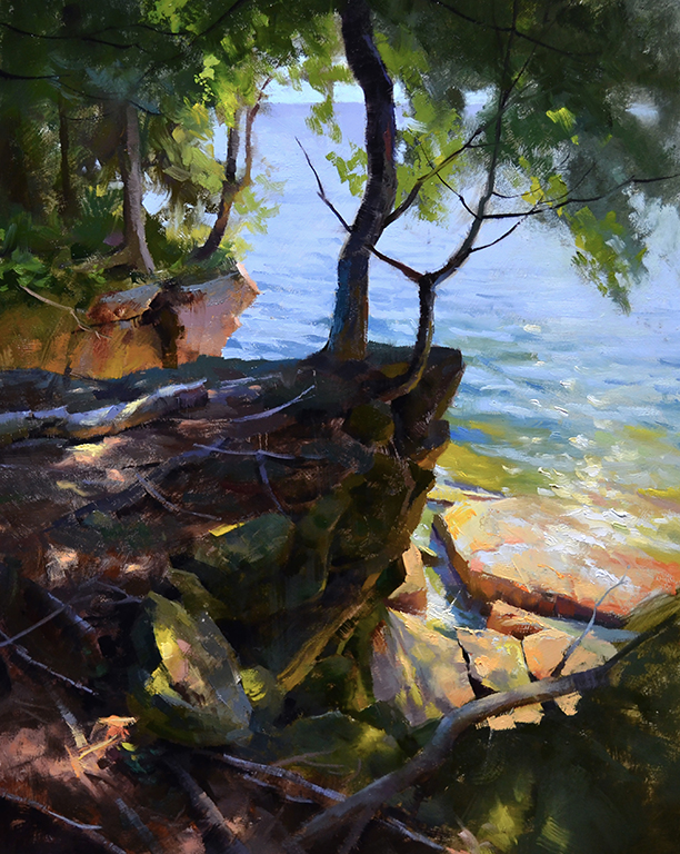 “Lakeshore Melody”, 23” x 27” (Framed) Oil on Canvas, value: $2,250 on view at the Hardy Gallery during the duration of the season. Tickets can be purchased at the Hardy Gallery.